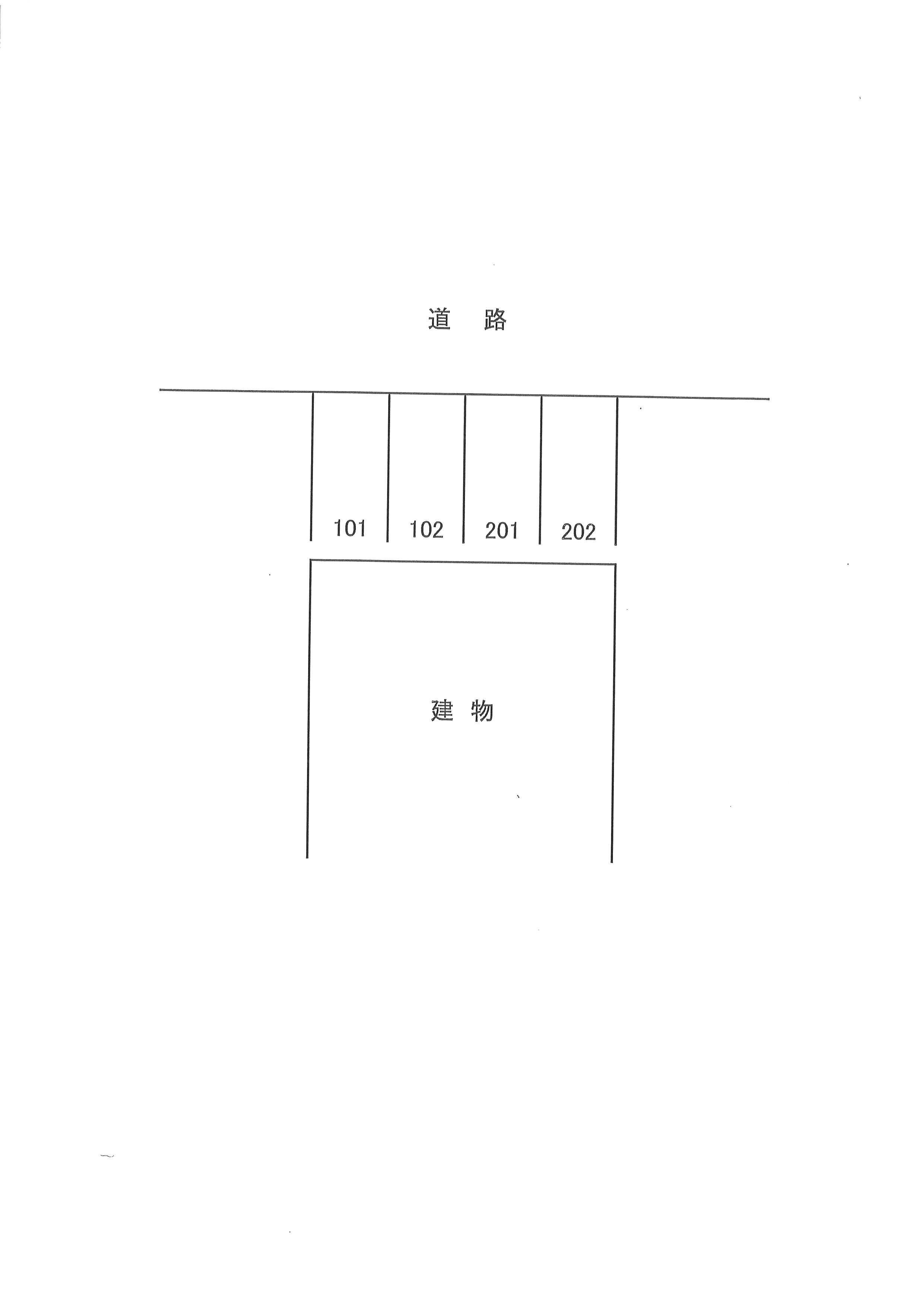 サンライフ竹内の駐車配置図