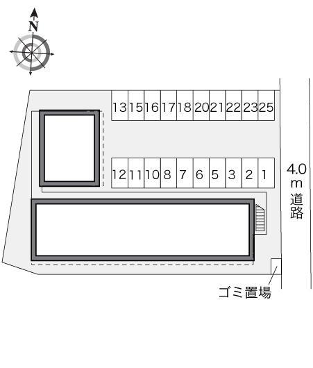 道後(23577)の駐車配置図
