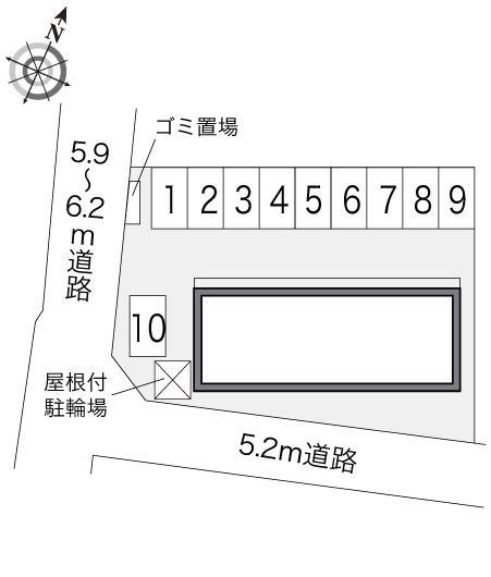サンハイム岩切Ⅲ(22317)の駐車配置図