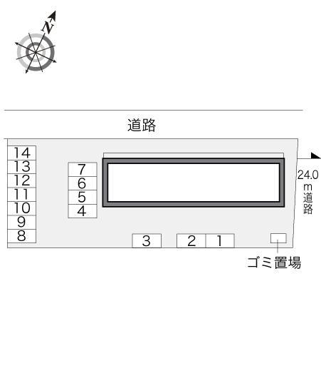 飯島Ⅱ(20962)の駐車配置図