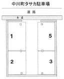 中川町タサカ駐車場の駐車場