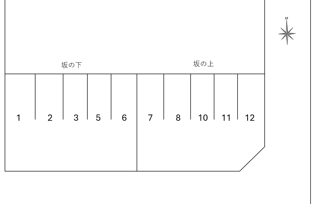 ソレアード湘南パーキングの駐車配置図