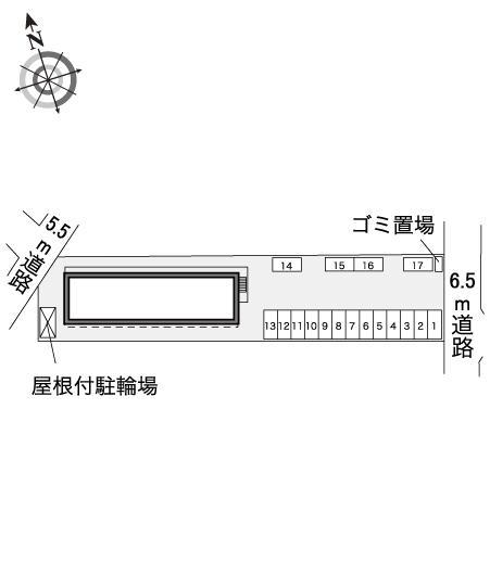 メゾン太白(30859)の駐車配置図