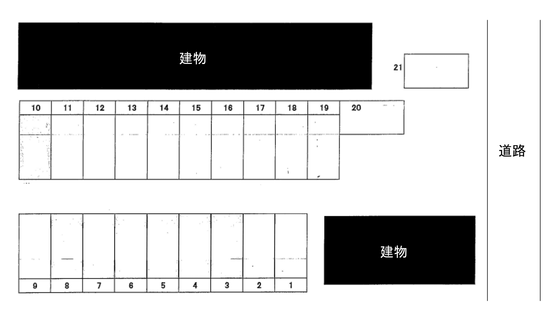 シーサイドヴィラ津屋崎Ⅰの駐車配置図