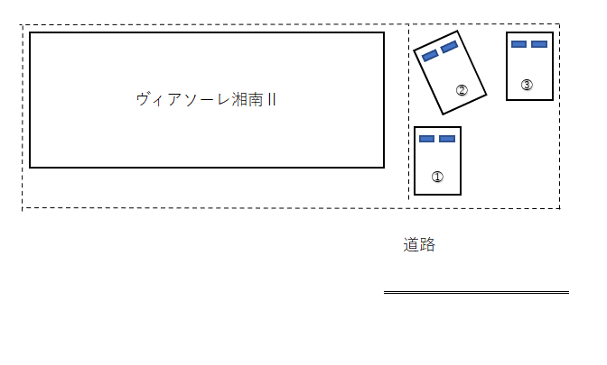 亀井野駐車場の駐車配置図