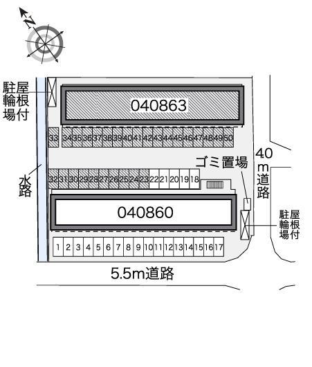 蒼　Ⅱ(40863)の駐車配置図