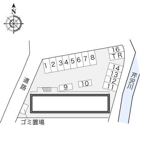 ウチダ弐番館(13259)の駐車配置図