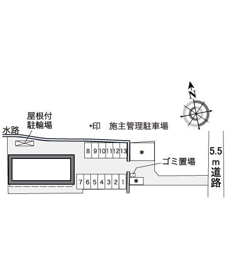 城東(36876)の駐車配置図