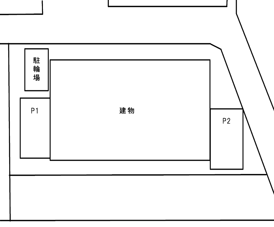 リヴェール若江の駐車配置図