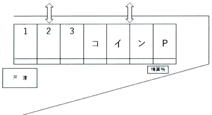 新店ＮＯ．３パーキングの駐車配置図