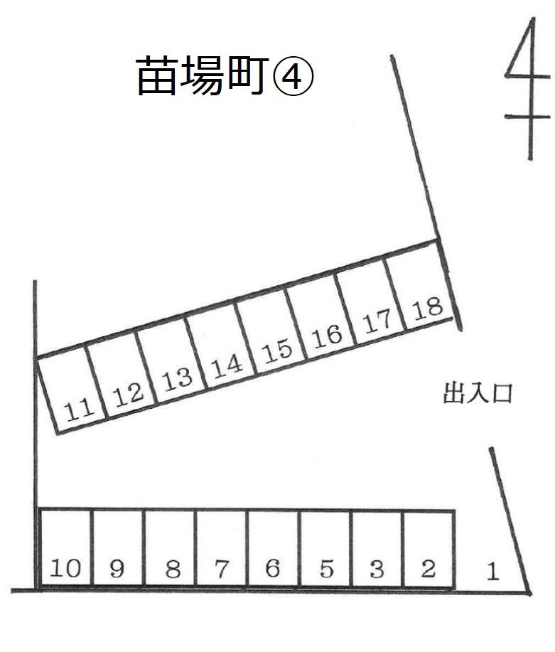 苗場町④の駐車配置図