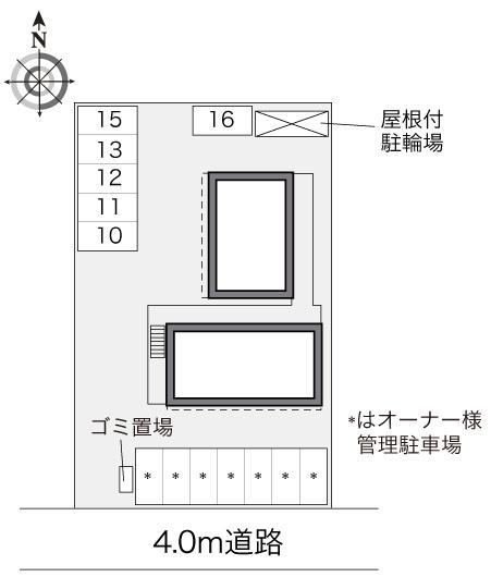 綾部(29296)の駐車配置図