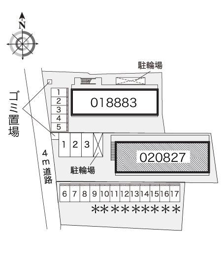 アーバンアメニティー(20827)の駐車配置図