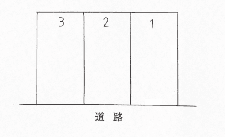 宮前西駐車場の駐車配置図