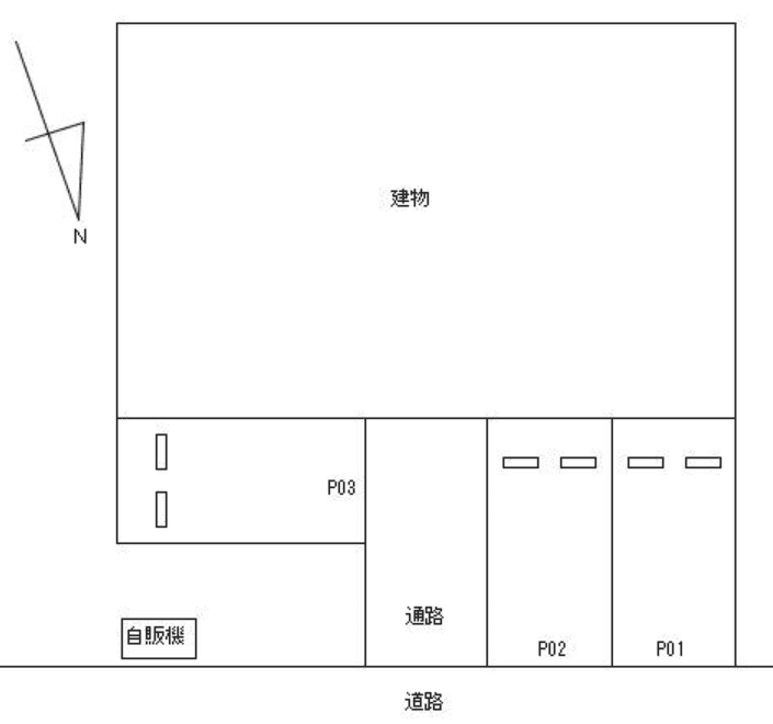 ＦＫ八王子市暁町駐車場の駐車配置図