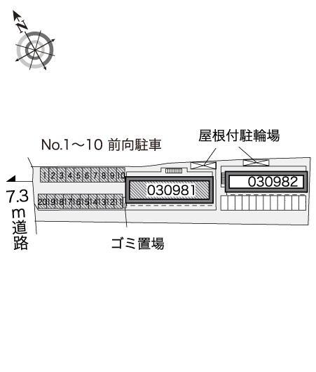 ゴールドリングＡ(30981)の駐車配置図