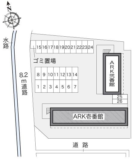 ＡＲＫ壱番館(14469)の駐車配置図