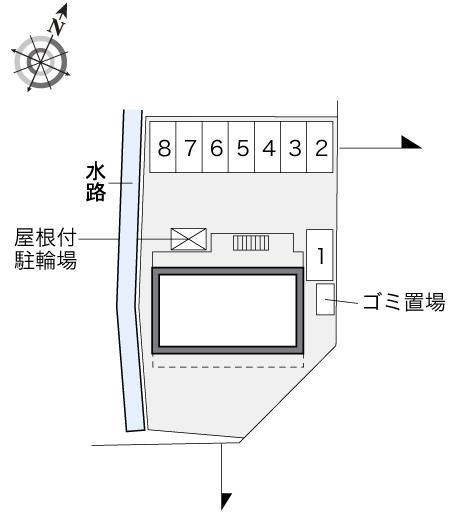 あさがお(33844)の駐車配置図