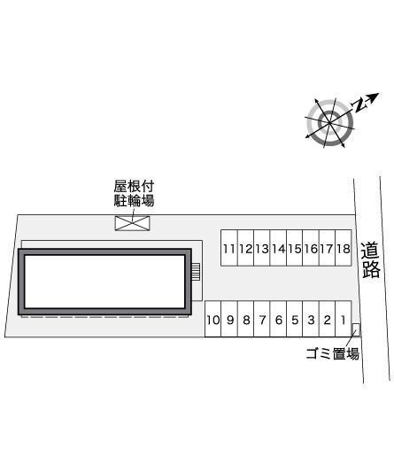 ハイマート貫(27656)の駐車配置図