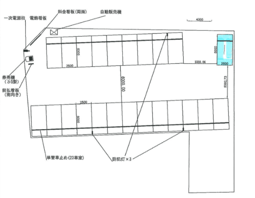 焼津駅前第８の駐車配置図