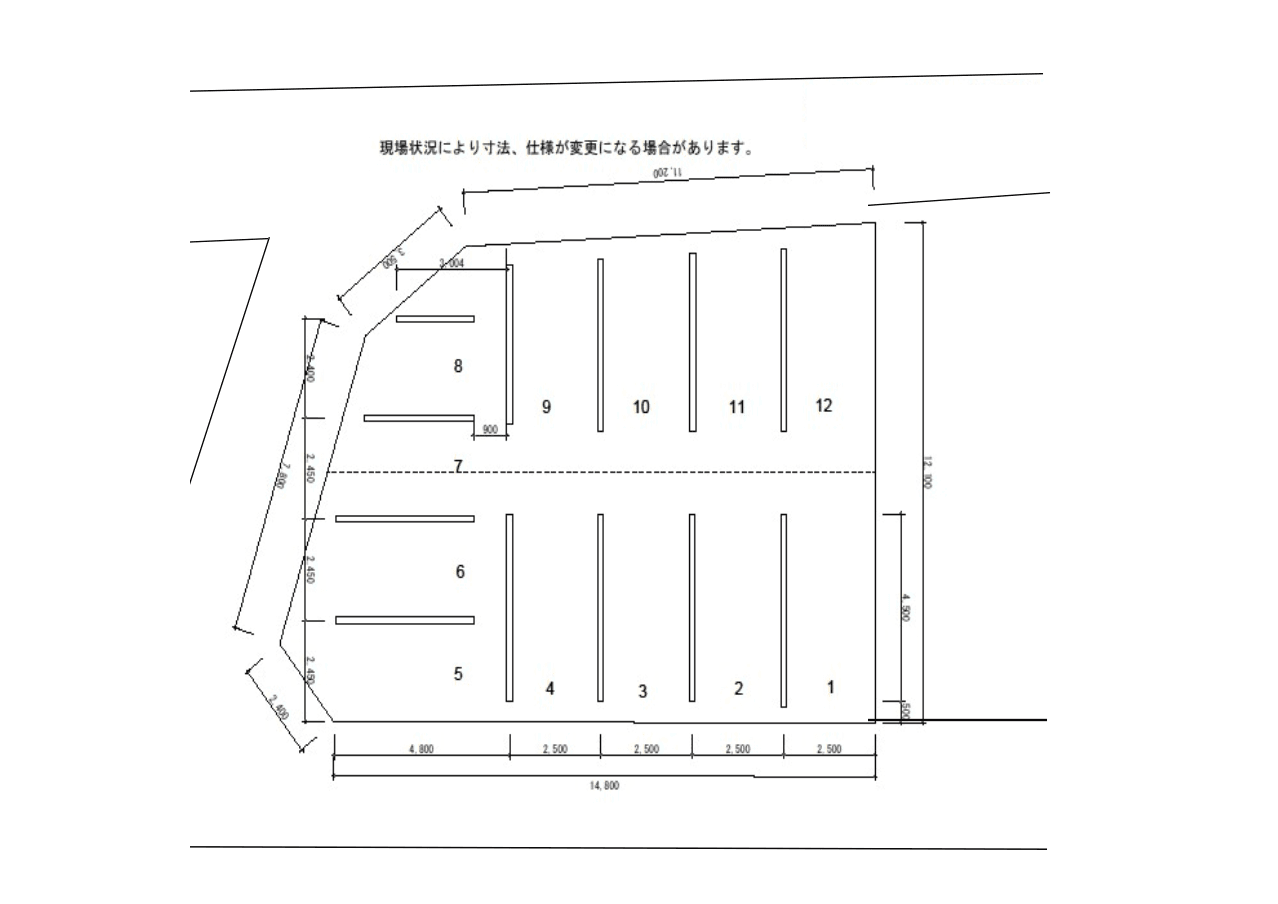 TANAKAﾊﾟｰｷﾝｸﾞの駐車配置図
