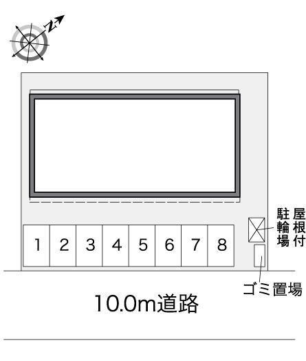 王子台　参番館(38004)の駐車配置図