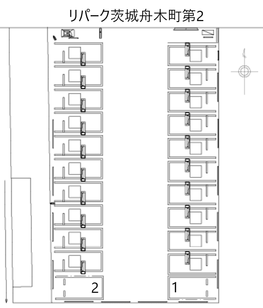茨木舟木町第２の駐車配置図
