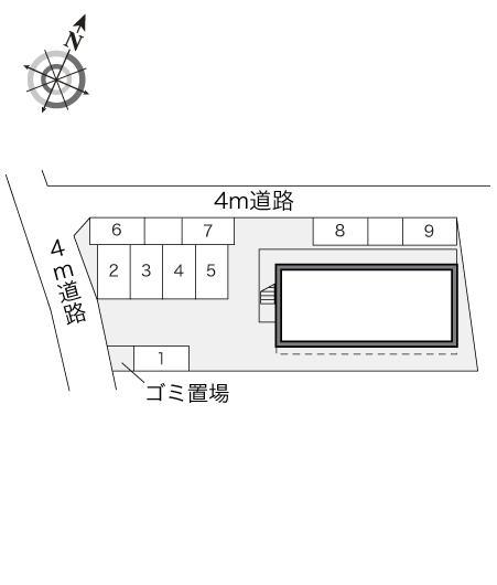 武蔵藤沢(16023)の駐車配置図