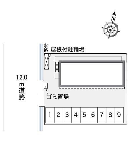 メイプル名来(35960)の駐車配置図