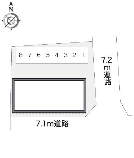 石楠花(14401)の駐車配置図
