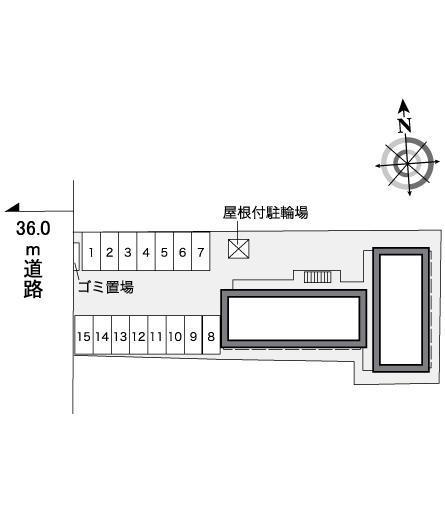 ヴィレッジオブホープ(39941)の駐車配置図