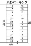 泉野パーキングの駐車場