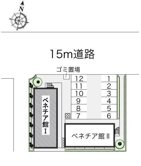 ベネチア館Ⅰ(17055)の駐車配置図