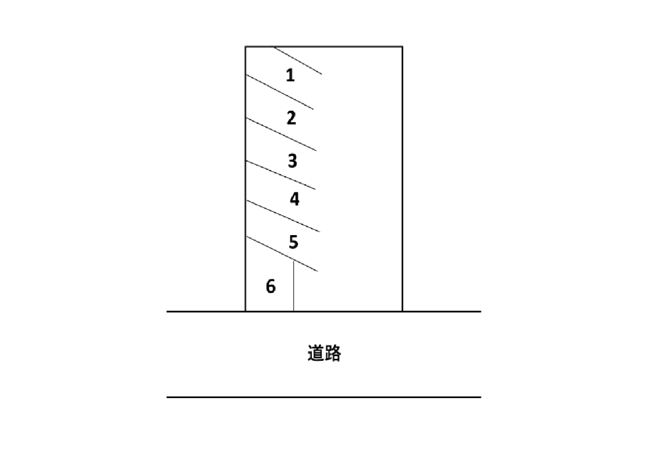 岡K駐車場の駐車配置図