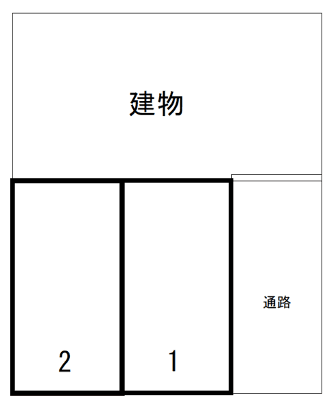 蒲田１‐２１‐６嵯峨野駐車場の駐車配置図