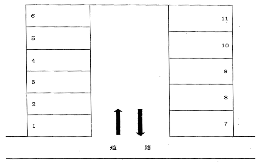 みかどパーキングの駐車配置図