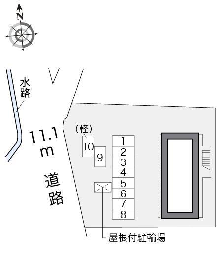 ＦＬＯＲＩＡⅣ(17343)の駐車配置図