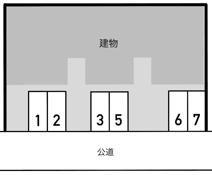 ガーデンハイツ・エコーの駐車配置図