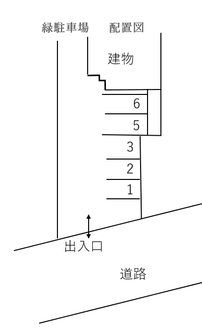 縁駐車場の駐車配置図
