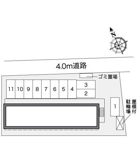 ＰＯＭＯＤＯＲＯⅡ(27579)の駐車配置図