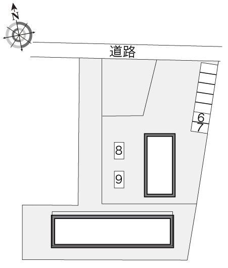 グリーンハウスⅤ(22080)の駐車配置図