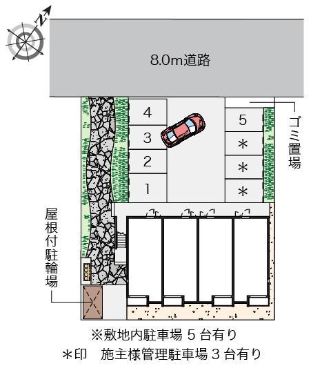 ミランダＫＵＮＩＳＡＮ(56669)の駐車配置図