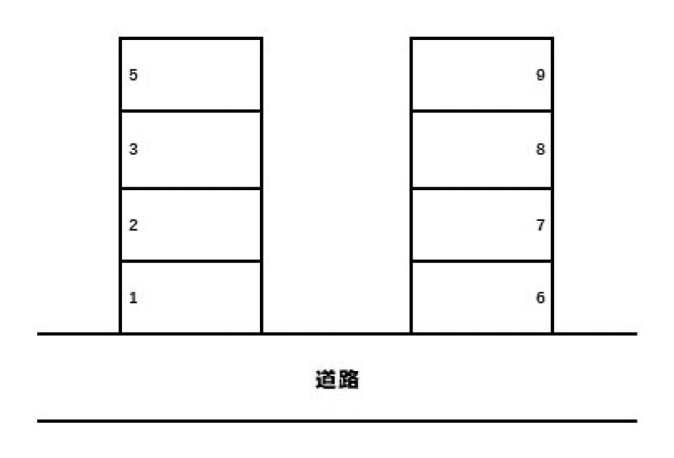 メープル大野パーキングの駐車配置図