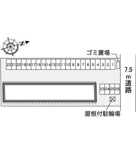 スプリングパル(35017)の駐車配置図