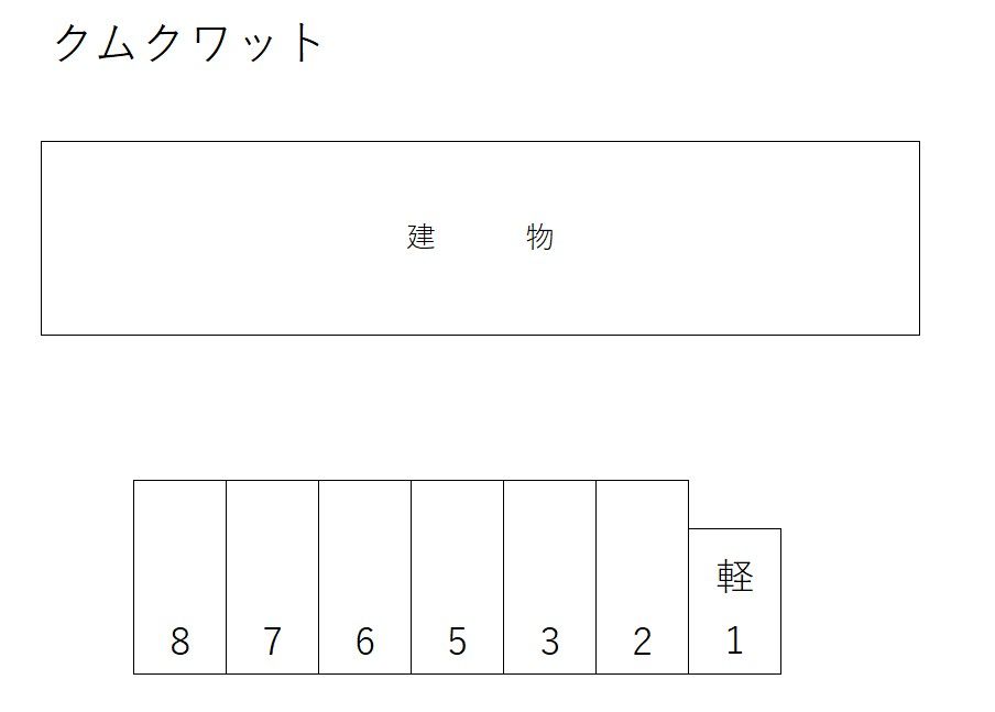 クムクワットの駐車配置図