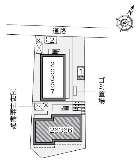 三浦海岸Ａ(26366)の駐車配置図