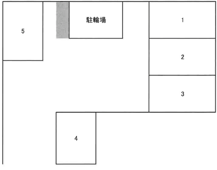 キャッスルハイツ駐車場の駐車配置図