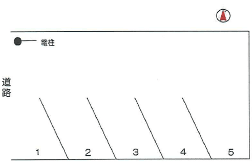 鳥井原加藤駐車場の駐車配置図