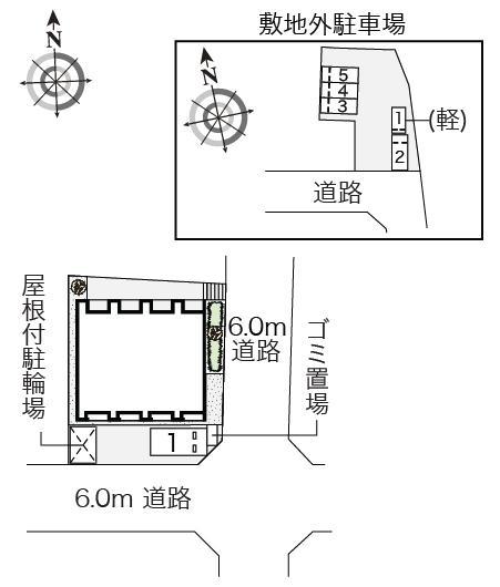 松橋(55490)の駐車配置図