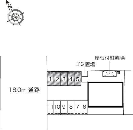 玉手Ⅱ(44260)の駐車配置図